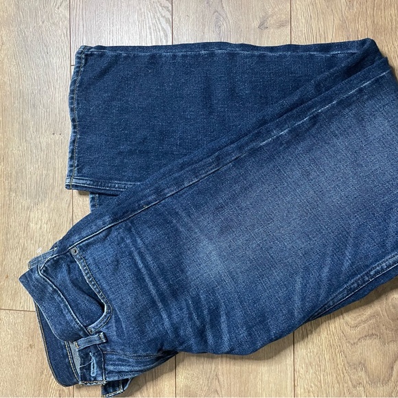 Hollister Heavyweight 100% Cotton Navy boot cut Demin Vintage Fade No Stretch - Picture 12 of 12